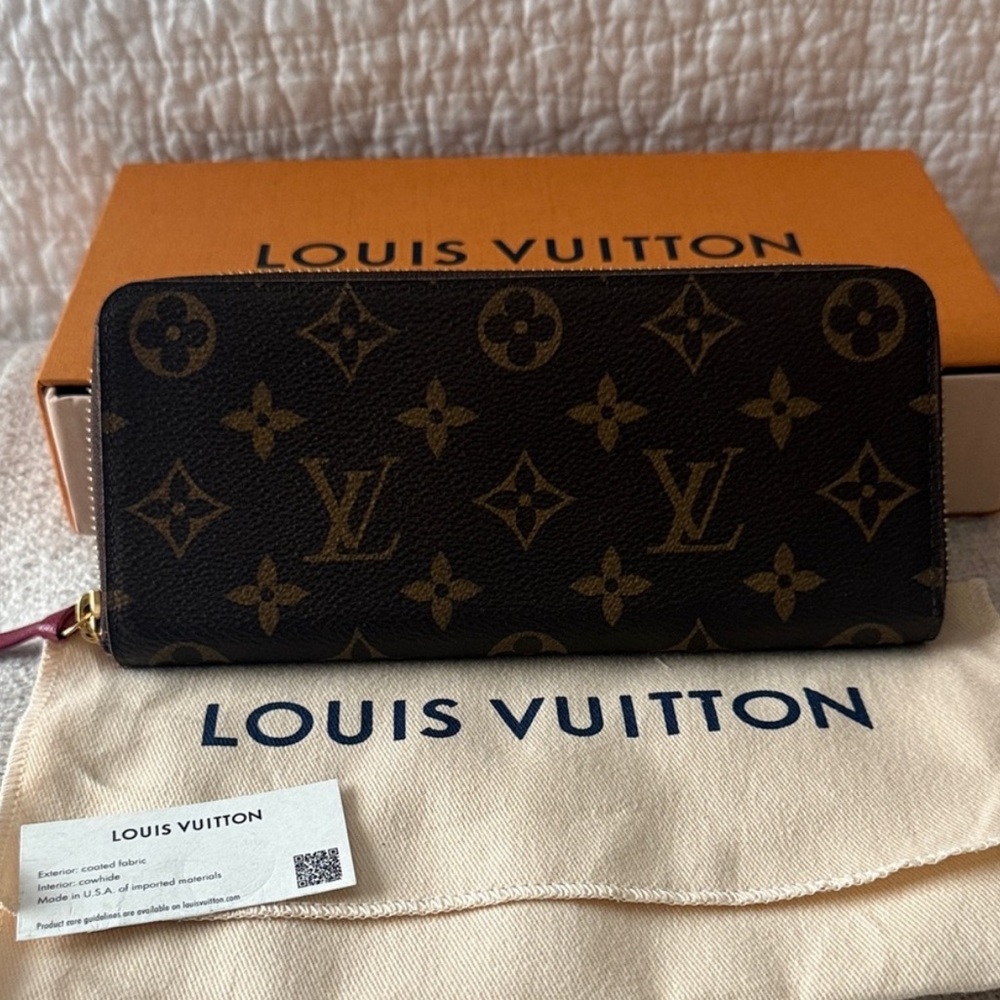 Louis Vuitton Brown Monogram Clemence wallet